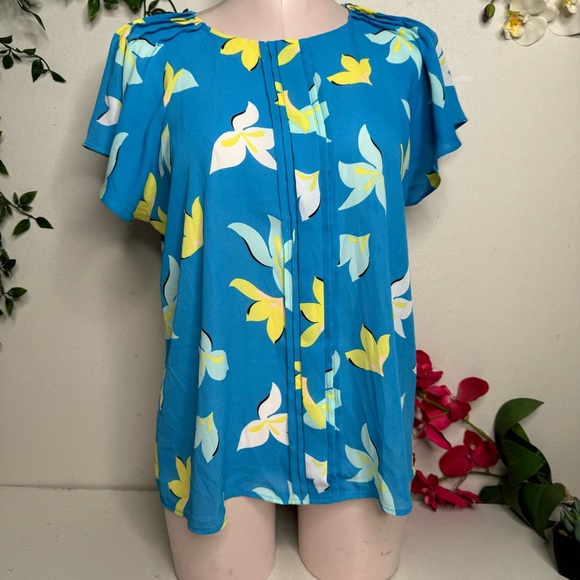 🩵 Worthington Floral PLarge Top 🩵 - Picture 1 of 5